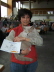 Marion mit Urmel auf Ausstellung
